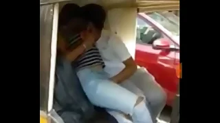 Indian Horn-mad bees made-out in AutoRikshaw